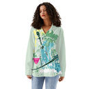 Womens Long Sleeve Button Down Shirt