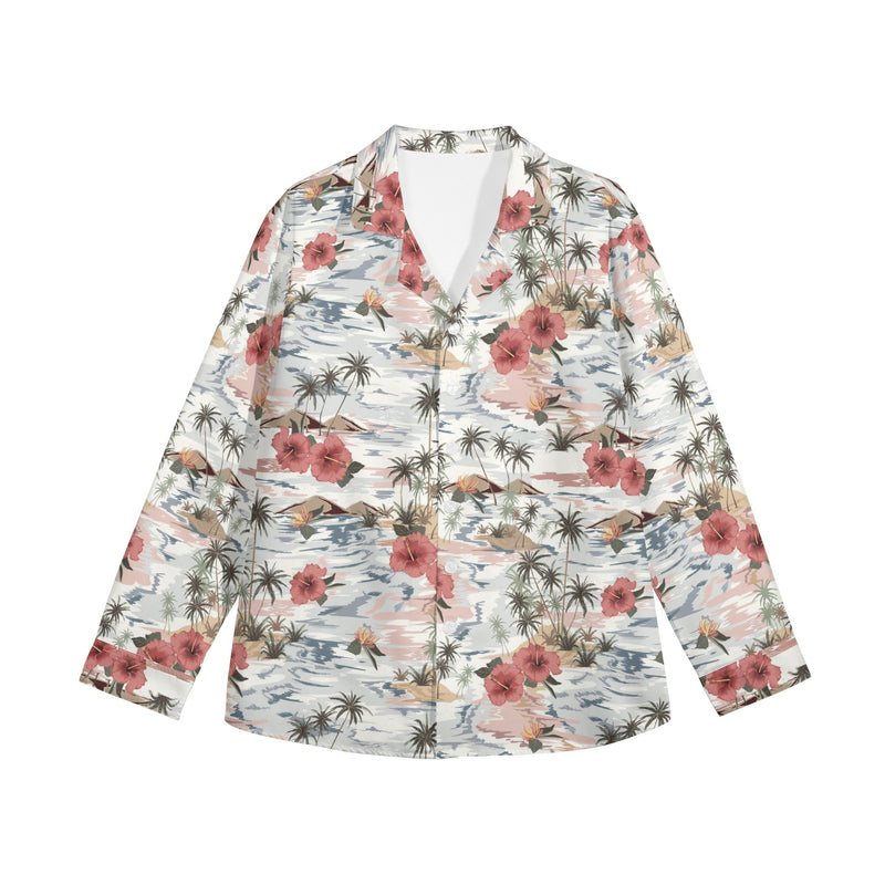 Womens Long Sleeve Button Down Shirt