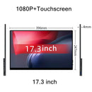 17.3 Inch Touchscreen Portable Monitor Glass Bonding Touch Screen 1080P 92%NTSC IPS Mobile Display For PC Mac Xbox PS4/5 Switch - Image