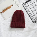 Beanies Women 2019 New Solid Knitted Warm Soft Trendy Hats Simple Korean Style Womens Wool Casual Caps Elegant All-match Beanie - Starttech Online Market