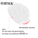 FURTALK Slouchy Beanie Winter Hat for Women Knitted Warm Fleece Lining Hat for Female Skullies & Beanies - Starttech Online Market
