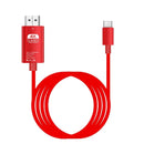 2 In 1 4K@60HZ USB C 3.1 Type-C to HDMI 4K 60Hz 30Hz Adapter Cable with power For MacBook Samsung Huawei USB-C Type C to HDMI - Image