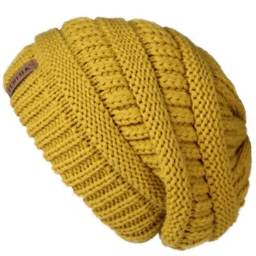 FURTALK Slouchy Beanie Winter Hat for Women Knitted Warm Fleece Lining Hat for Female Skullies & Beanies - Starttech Online Market