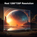 Transpeed Android 11Projector 1280*720P 4K Wifi6 200ANSI AllwinnerH713 180° flexible BT5.0 Home Cinema Outdoor portable Projetor - Image