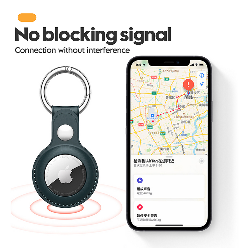 غطاء حماية واقٍ لجهاز Apple Airtag لجهاز Apple Locator Tracker لمكافحة فقدان سلسلة مفاتيح الجهاز