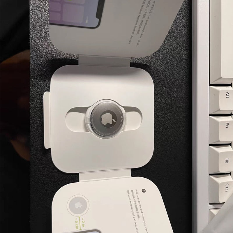 جهاز تتبع العلامات الذكية الأصلي من Apple AirTag Track، جهاز تحديد المواقع لتحديد المواقع للأطفال، الكلاب الأليفة والقطط