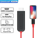 Micro USB TYPE C Lightning to HDMI-Compatible Cable HDTV TV Digital AV Adapter Cable 1080P For iPhone iPad and  Android phone - Image