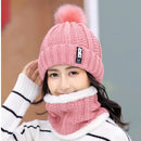 Brand Winter knitted Beanies Hats Women Thick Warm Beanie Skullies Hat Female knit Letter Bonnet Beanie Caps Outdoor Riding Sets - Starttech Online Market