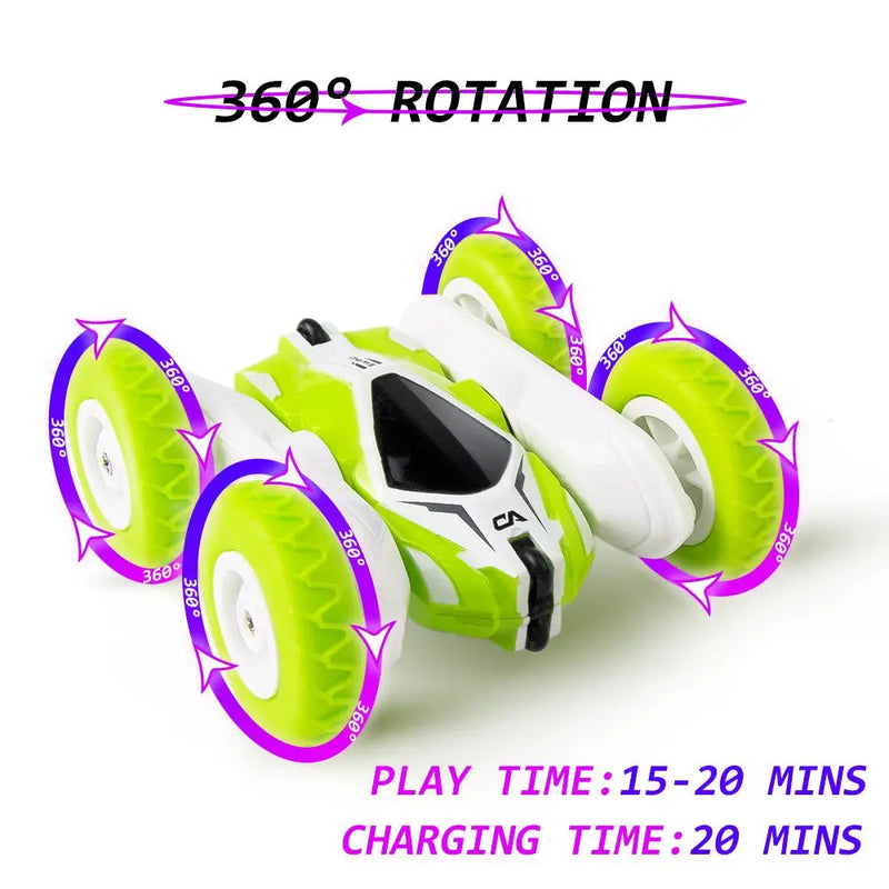 Mini RC Car 4CH Stunt Drift Deformation remote control Rock Crawler Roll Cars 360 Degree Flip RC Cars Toys for Kids - Starttech Online Market