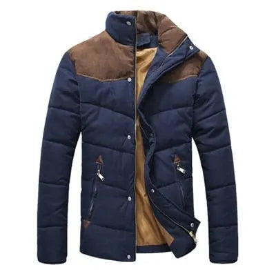 DIMUSI Winter Jacket Men Warm Casual Parkas Cotton Stand Collar Winter Coats Male Padded Overcoat Outerwear Clothing 4XL - Starttech Online Market