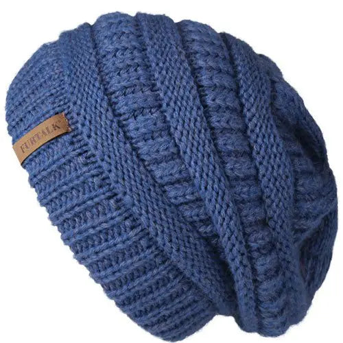 FURTALK Slouchy Beanie Winter Hat for Women Knitted Warm Fleece Lining Hat for Female Skullies & Beanies - Starttech Online Market