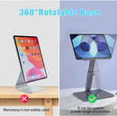 Aluminum Tablet Stand Desk Riser 360° Rotation Multi-Angle Height Adjustable Foldable Holder Dock For Xiaomi iPad Tablet Laptop - Image