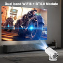 Transpeed Android 11Projector 1280*720P 4K Wifi6 200ANSI AllwinnerH713 180° flexible BT5.0 Home Cinema Outdoor portable Projetor - Image