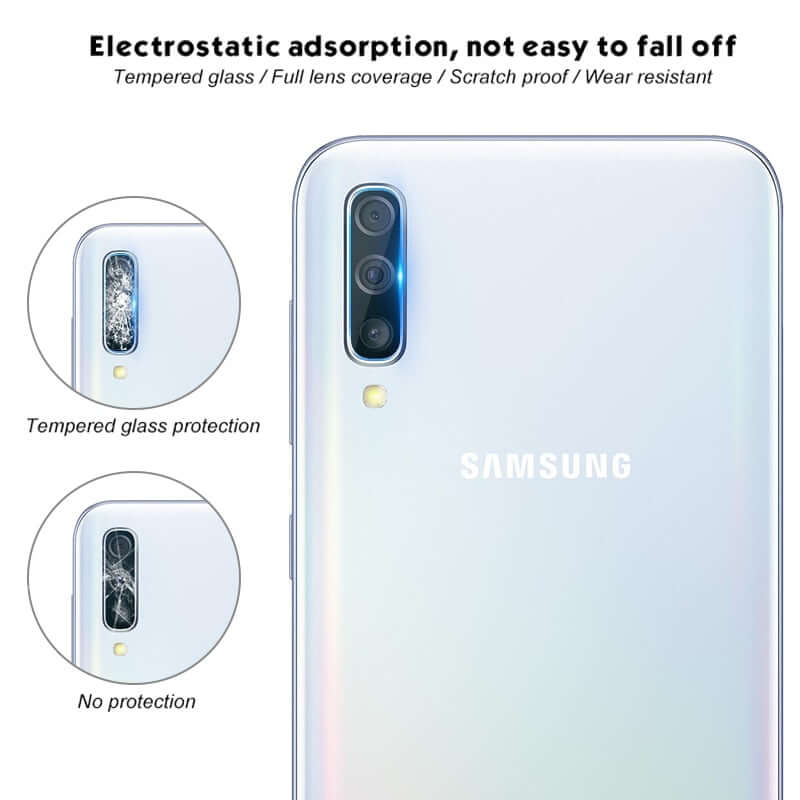 2 in 1 A70 Camera Glass on the For Samsung Galaxy A70 Screen Protector A 70 Tempered Glas Protective Lens Tempered Glass Film - Starttech Online Market