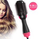 2 in 1 Multifunctional Hair Dryer & Volumizer Hair Brush Roller Rotate Comb Styling Straightening Curling Iron - Starttech Online Market