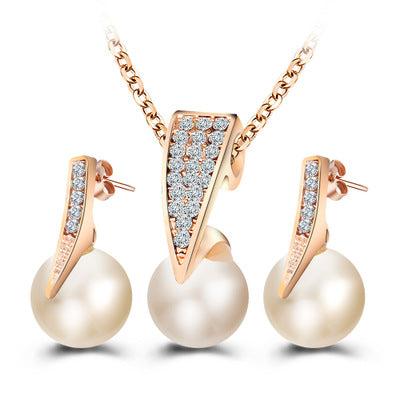 2-piece faux pearl necklace set - Starttech Online Market