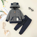 2021 Fall Boy's Sweatshirt Set, Children's Fashion Hooded Zipper Jacket, Trousers Two-Piece Set - Starttech Online Market