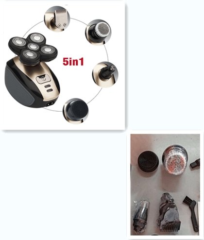 5 In 1 Multifunctional Electric Shaver 5 Blade Razor For Men Shaved Head Rechargeable Shaving Machine Beard Nose Hair Trimmer - Starttech Online Market