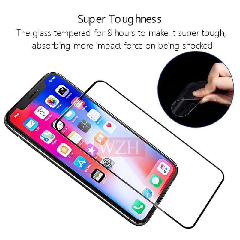 5Pcs/Lot Full Cover Tempered Glass For iPhone XS Max XR Screen Protector Glass On iPhone 6 6s 7 8 Plus X 5 5S Protective Glass - Starttech Online Market