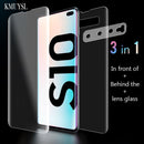 9D Full Cover Film on For Samsung Galaxy S10 S10E S10 Plus Screen Protector Hydrogel Front Film + Back Film + Camera Lens Glass - Starttech Online Market