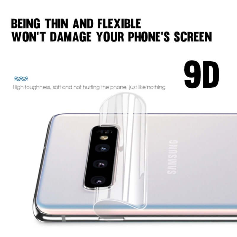 9D Full Cover Film on For Samsung Galaxy S10 S10E S10 Plus Screen Protector Hydrogel Front Film + Back Film + Camera Lens Glass - Starttech Online Market