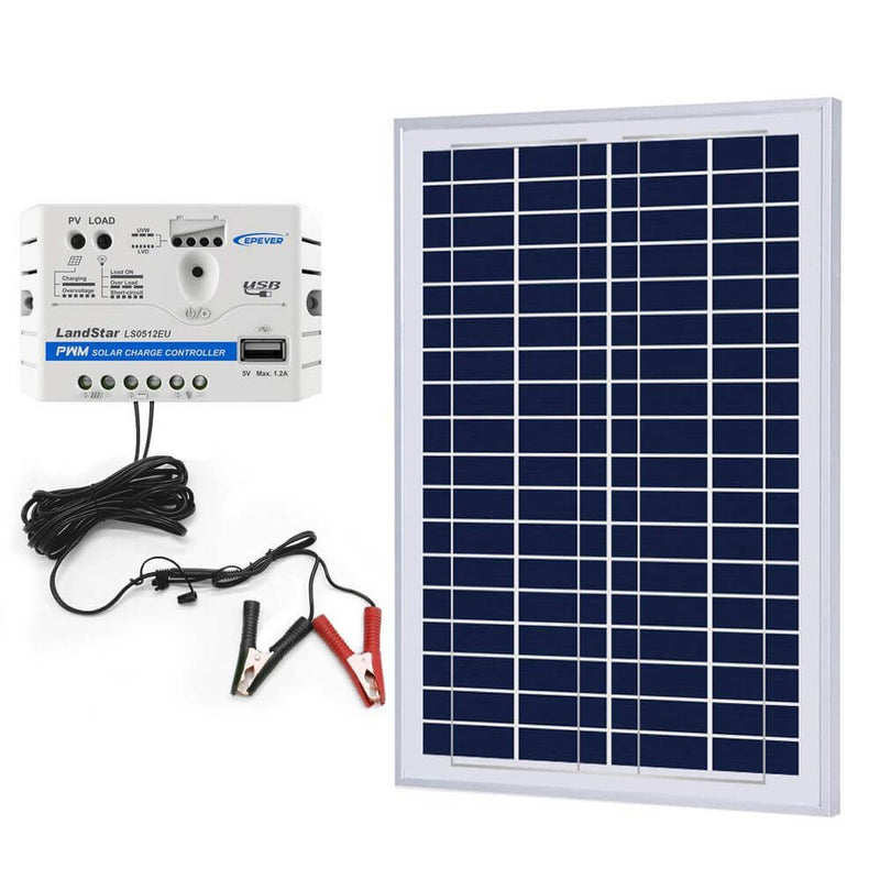 ACOPOWER 25W Off-grid Solar Kits, 5A charge controller with SAE connector - Starttech Online Market