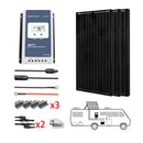 ACOPOWER 300W All Black Mono Solar RV Kits, 30A MPPT Charge Controller - Starttech Online Market