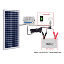 ACOPOWER 35W 12V Solar Charger Kit, 5A Charge Controller with Alligator Clips - Starttech Online Market