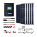 ACOPOWER 500W 12V Poly Solar RV Kits, 40A MPPT Charge Controller - Starttech Online Market