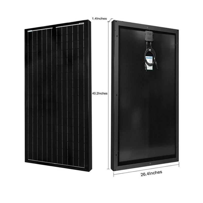 ACOPOWER 500W All Black Mono Solar RV Kits, 40A MPPT Charge Controller - Starttech Online Market