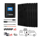 ACOPOWER 500W All Black Mono Solar RV Kits, 40A MPPT Charge Controller - Starttech Online Market