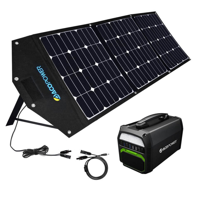 ACOPOWER 500W Generator and 120W Portable Solar Panel - Starttech Online Market