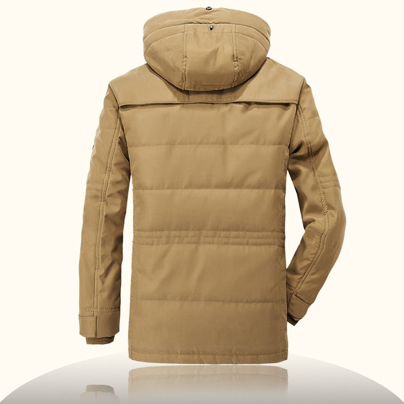 AFS JEEP Brand Thickening Hooded Winter Coat Plus Size 5XL 6XL Military Warm Fleece With Fur Parka Men Winter Jacket - Starttech Online Market