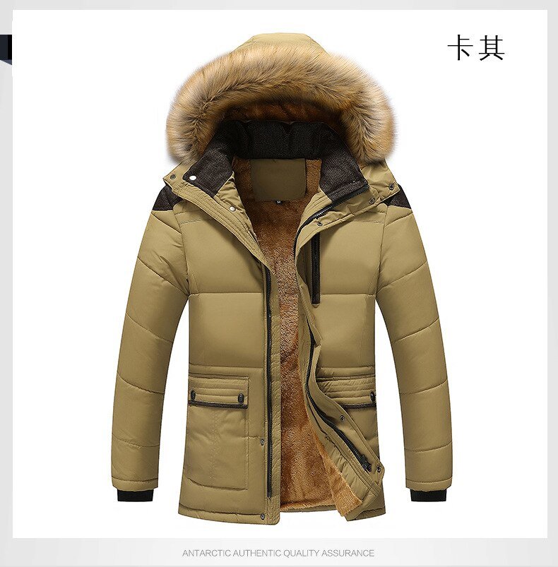 Aismz New Winter Men Down & Parkas Cotton-padded Jackets Men' s Casual Down Jackets Thicken Coats OverCoat Warm Clothing Big 5XL - Starttech Online Market