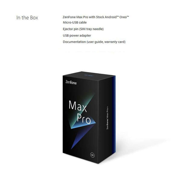 ASUS ZenFone Max PRO M2 ZB631KL 4G LTE 19:9 Full Screen 6.3" 1080x2280p 5000mAh 4GB 128GB 2160P Snapdragon 660 Octa Core - Starttech Online Market