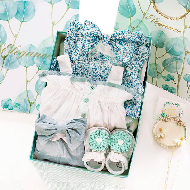 Baby Girl's Suit With Newborn Gift Box - Starttech Online Market