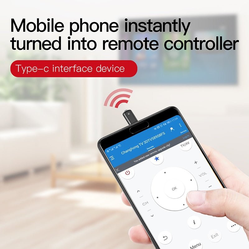 Baseus Mini Universal Remote Control For Samsung LG Air Mouse USB Type C Smart IR Controller Adapter For Android TV Aircondition - Starttech Online Market