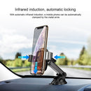Baseus Qi Car Wireless Charger For iPhone Xs Max Xr X Samsung S10 S9 Intelligent Infrared Fast Wirless Charging Car Phone Holder - Starttech Online Market