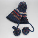 Beanies Knitted Skullies Hats Two-piece Scarf Set Women's Hat Autumn And Winter Warm Unisex Solid Colour Striped - Starttech Online Market