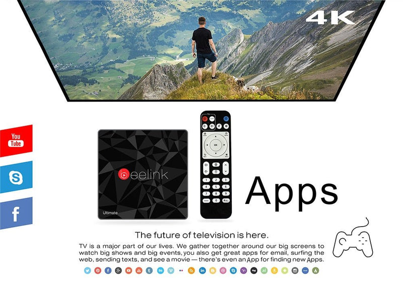 Beelink GT1 Ultimate Android 7.1 TV Box Amlogic S912 Octa Core CPU 3G RAM 32G ROM Bluetooth 4.0 FHD 4K Set Top Box Media Player - Starttech Online Market