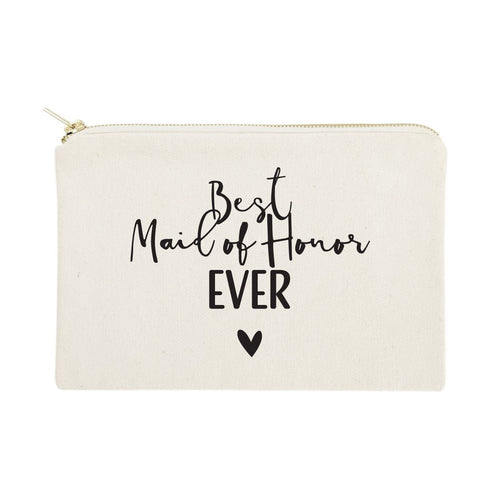 Best Maid of Honor Ever Cotton Canvas Cosmetic Bag - Starttech Online Market