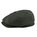 BOTVELA Wool Tweed Newsboy Cap Herringbone Men Women Classic Retro Hat with Soft Lining Driver Cap Black Brown Green 005 - Starttech Online Market