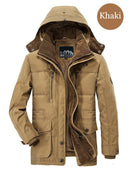 Brand Winter Jacket Warm Thick Windbreaker High Quality Fleece Cotton-Padded Military Overcoat - Starttech Online Market