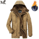 Brand Winter Jacket Warm Thick Windbreaker High Quality Fleece Cotton-Padded Military Overcoat - Starttech Online Market