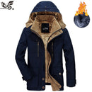 Brand Winter Jacket Warm Thick Windbreaker High Quality Fleece Cotton-Padded Military Overcoat - Starttech Online Market