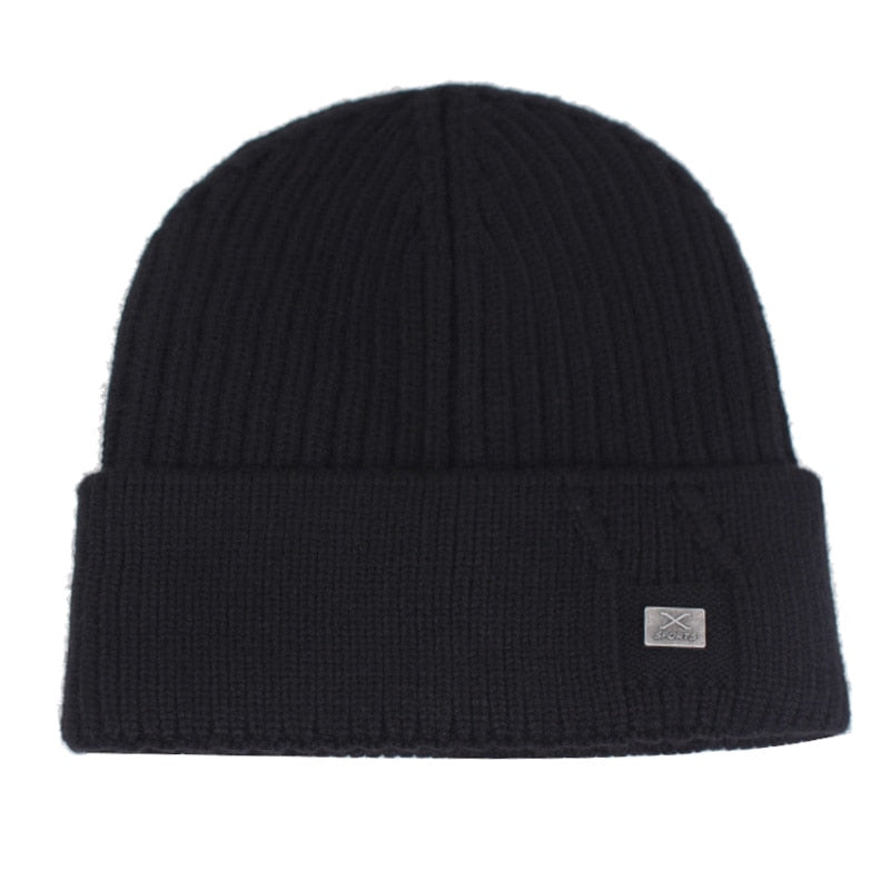 Brand Winter Knitted Skullies Beanies Men Bonnet Mask Warm Solid X Women Winter Beanie Hat - Starttech Online Market