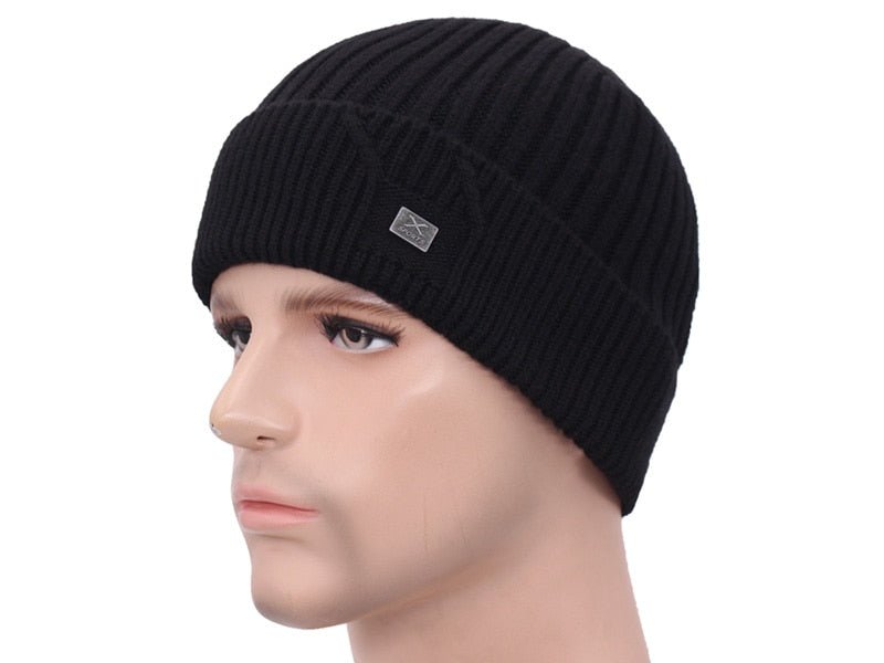 Brand Winter Knitted Skullies Beanies Men Bonnet Mask Warm Solid X Women Winter Beanie Hat - Starttech Online Market