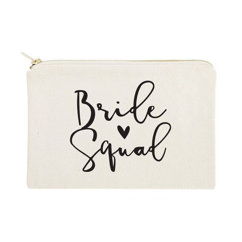 Bride Squad Cotton Canvas Cosmetic Bag - Starttech Online Market