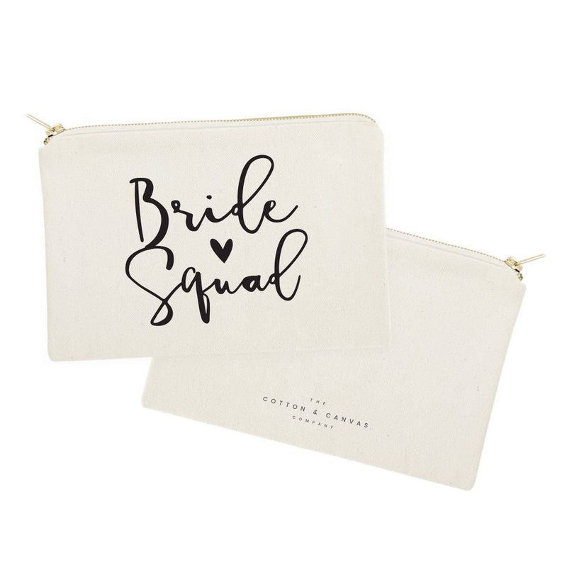 Bride Squad Cotton Canvas Cosmetic Bag - Starttech Online Market