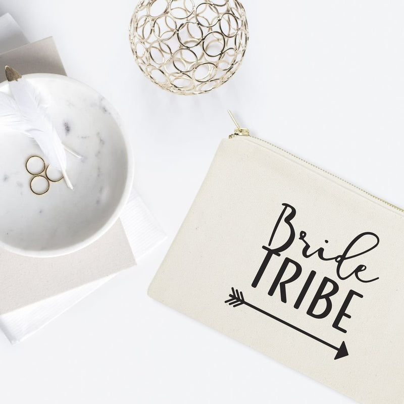 Bride Tribe Cotton Canvas Cosmetic Bag - Starttech Online Market